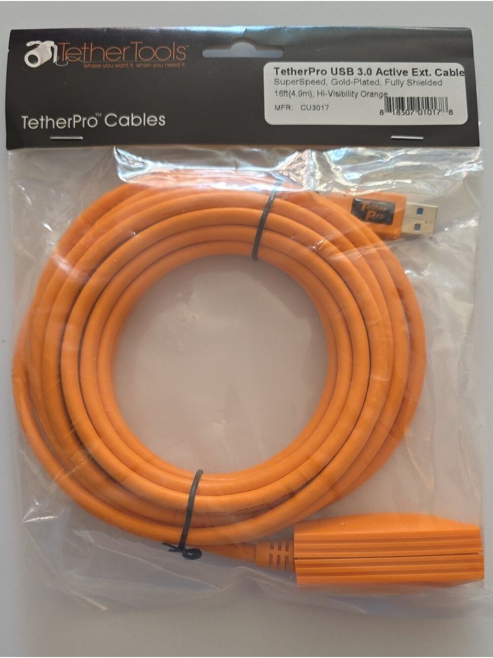 Tether Tools - TetherPro USB 3.0 To Female Active Extension Cable, 16 Ft